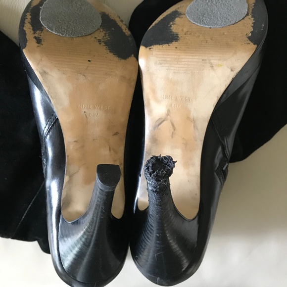 Nine West Suede and Leather Boots - Picture 6 of 7